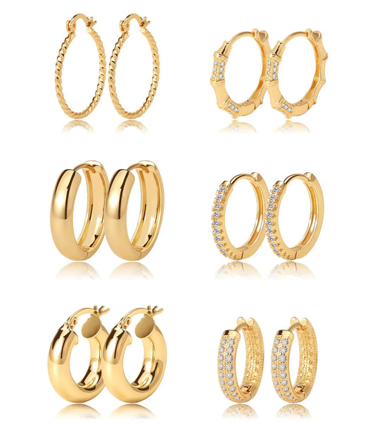 14k Gold plated Hoop Earrings
